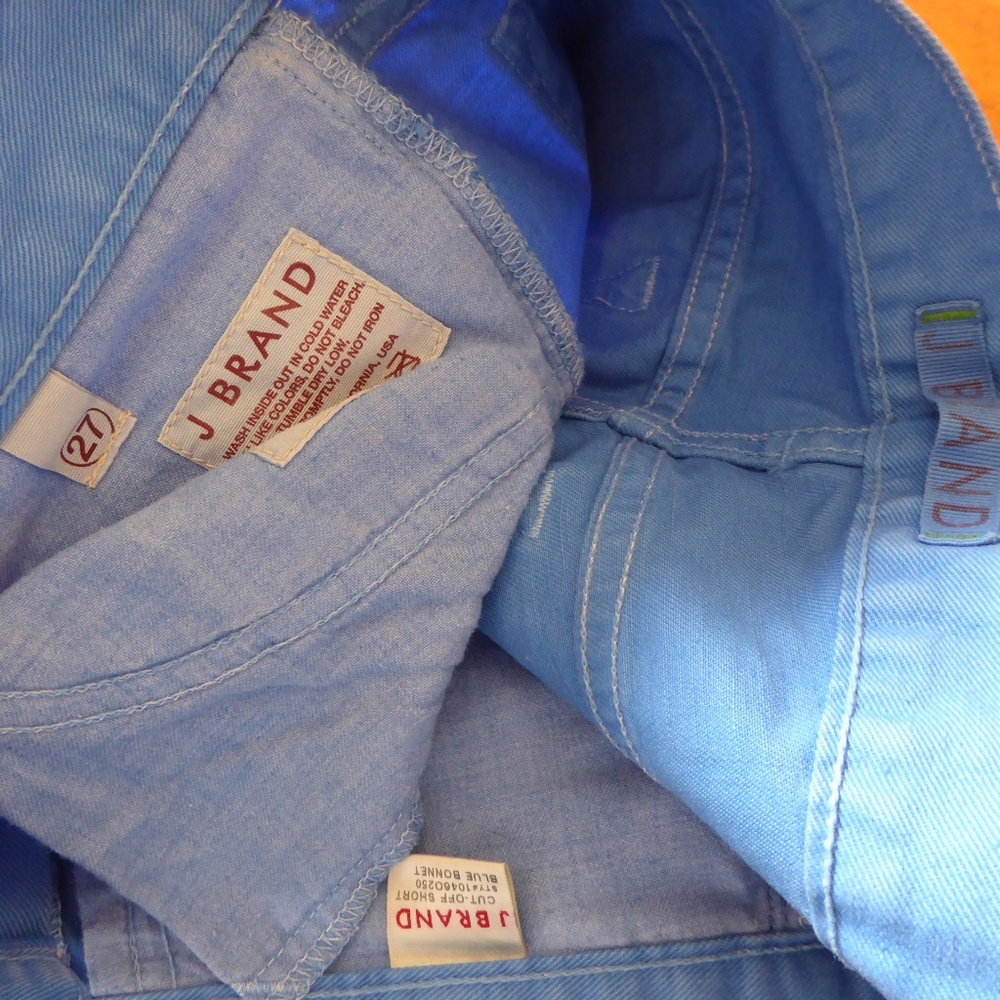 J Brand Cut Off Denim Jeans Shorts Blue Bonnet 27 - Picture 8 of 8